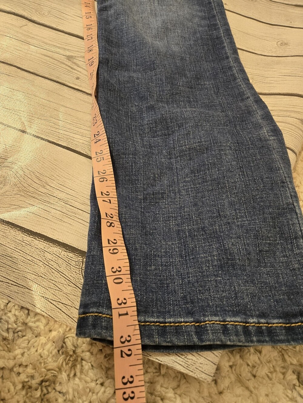 Wrangler Retro Mid Rise Boot Cut Jeans Women’s Size 7x32 Medium Wash Stretch - Picture 9 of 12
